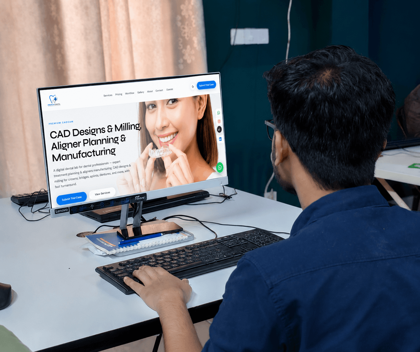 Submitting a case on the Premium CadCam website
